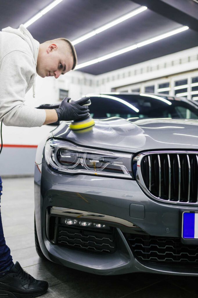 Autoaufbereitung Motorhaube Politur