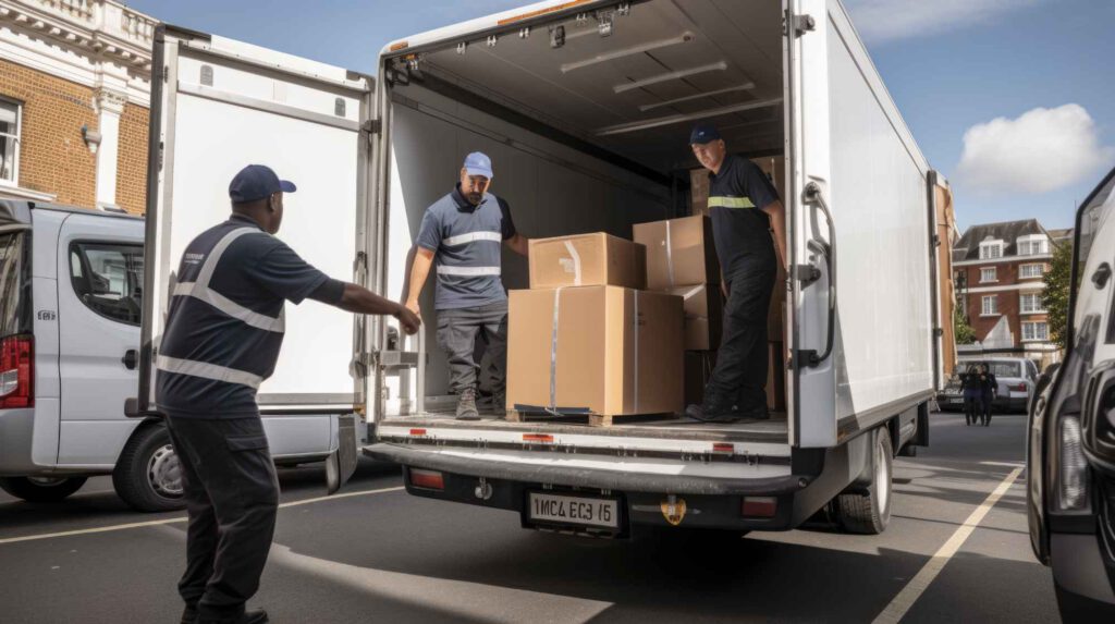 beladung eines transporter