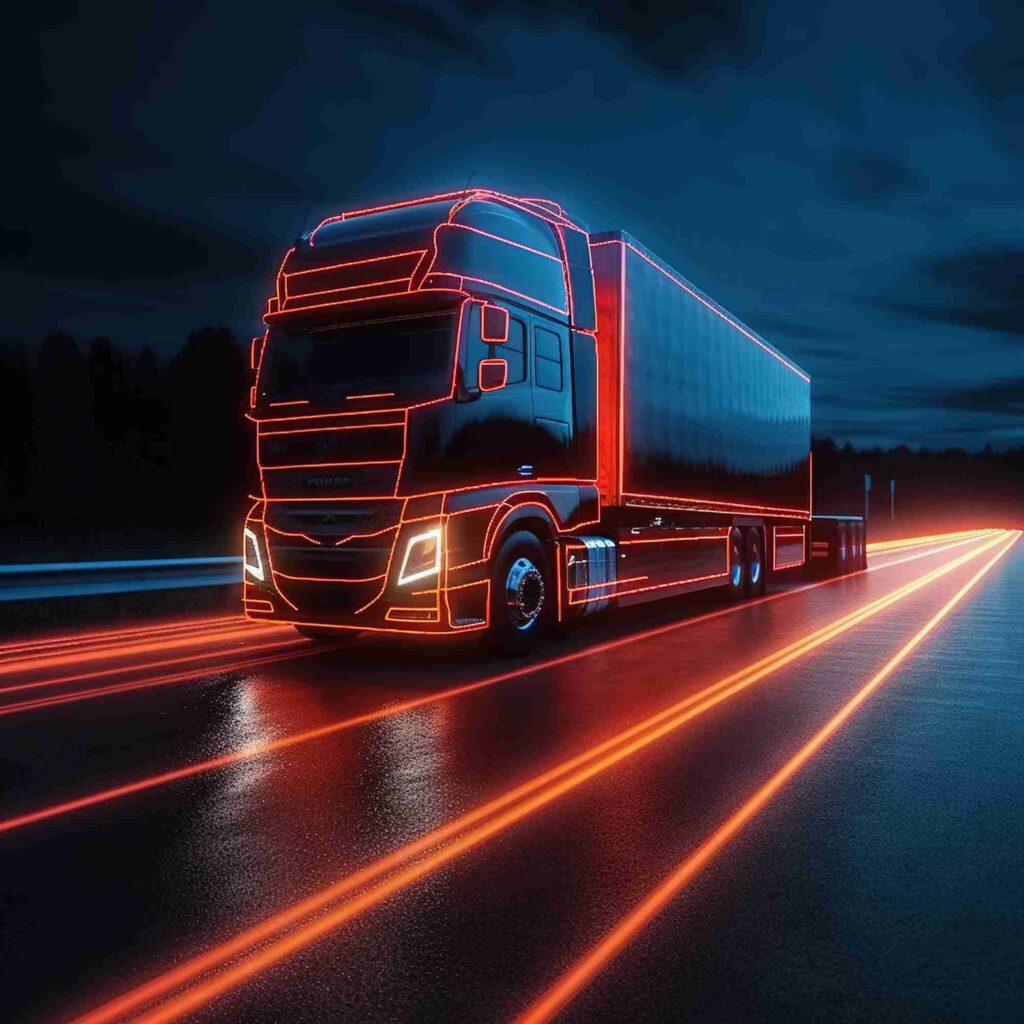 lkw bei Nacht